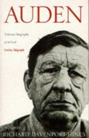 Front cover of Auden by Richard Davenport-Hines