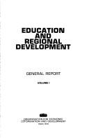 Front cover of Education and regional development by Organisation for Economic Co-operation and Development