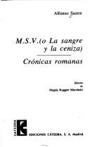 Cover of M.S.V by Alfonso Sastre