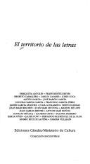 Front cover of El territorio de las letras by Enriqueta Antolín