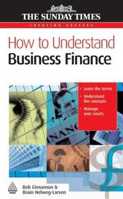 Cover of How to Understand Business Finance (Creating Success) by Robert Cinnamon