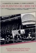 Front cover of Las fuentes del derecho by Jornades Jurídiques de Lleida (1st 1983)