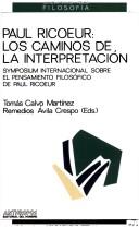Front cover of Paul Ricoeur by Symposium Internacional sobre el Pensamiento Filosófico de Paul Ricoeur (1987 Granada, Spain)