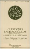Front cover of Materiales para una filosofía de la religión by José Gómez Caffarena