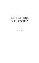 Front cover of Literatura y filosofía by Manuel Asensi