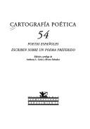Cover of Cartografía poética by Anthony L. Geist