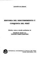 Front cover of Historia del descubrimiento y conquista del Perú by Agustin de Zárate