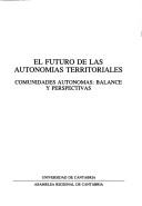 Cover of El Futuro de las autonomías territoriales by Eliseo Aja