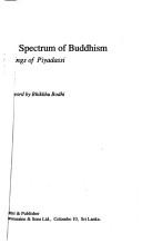 Front cover of The spectrum of Buddhism by Piyadassi Thera.