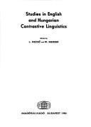 Cover of Studies English Hungaria by Unknown