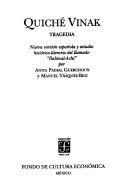Cover of Quiché Vinak by Unknown