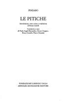 Cover of Pythian odes by Pindar