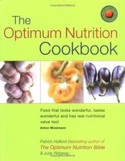 Cover of The Optimum Nutrition Cookbook (Optimum Nutrition Handbook) by Patrick Holford