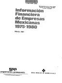 Front cover of Información financiera de empresas mexicanas, 1975-1980 by Unknown