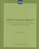 Front cover of Micro success story? by Nimal Fernando