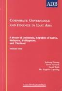 Front cover of Corporate Governance and Finance in East Asia by Juzhong Zhuang