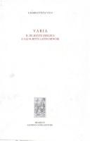 Cover of Varia by Giambattista Vico
