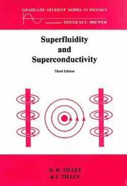 Cover of Superfluidity and superconductivity by David R. Tilley