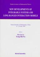 Cover of New developments of integrable systems and long-ranged interaction models by M. L. Ge
