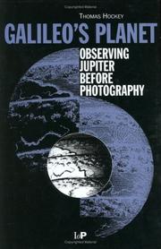 Cover of Galileo's planet by Thomas A. Hockey
