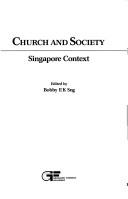 Front cover of Church and society by Bobby E. K. Sng