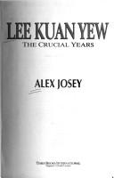 Cover of Lee Kuan Yew by Alex Josey