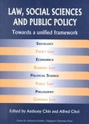 Front cover of Law, social sciences, and public policy by Alfred Choi