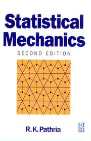 Cover of Statistical mechanics by R. K. Pathria