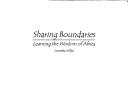 Cover of Sharing boundaries by Annetta Miller