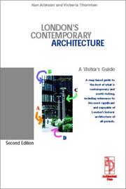 Front cover of London's contemporary architecture by Kenneth Allinson