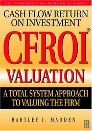 Front cover of CFROI Cash Flow Return on Investment Valuation by Bartley Madden