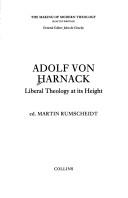 Cover of Adolf Von Harnack by Adolf von Harnack