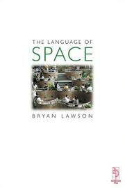 Front cover of The language of space by Bryan Lawson