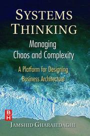 Cover of Systems thinking by Jamshid Gharajedaghi