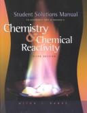Front cover of Student Solutions Manual to Accompany Chemistry and Chemical Reactivity by John C. Kotz