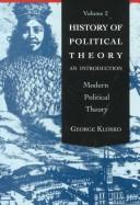 Front cover of History of Political Theory by George Klosko