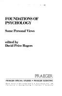 Front cover of Foundations of Psychology by David Price Rogers