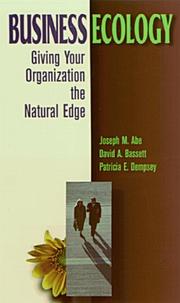 Front cover of Business ecology by Joseph M. Abe