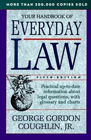 Cover of Your handbook of everyday law by George Gordon Coughlin