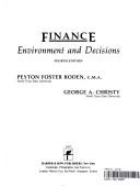 Cover of Finance by Peyton Foster Roden