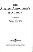 Front cover of The amateur astronomer's handbook by James Muirden