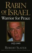 Front cover of Rabin of Israel by Robert Slater