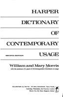 Cover of Harper dictionary of contemporary usage by William Morris