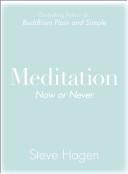Cover of Meditation Now or Never by Steve Hagen