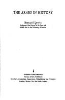 Front cover of The Arabs in history by Bernard Lewis