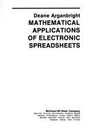 Cover of Mathematical applications of electronic spreadsheets by Deane Arganbright