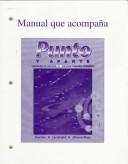 Front cover of Manual que acompana Punto Y Aparte by Sharon W. Foerster