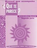Cover of Manual Que Acompana Que Te Parce? by James F. Lee