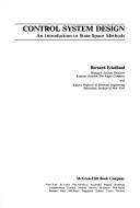 Cover of Control system design by Bernard Friedland
