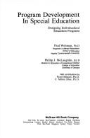 Cover of Program development in special education by Paul Wehman